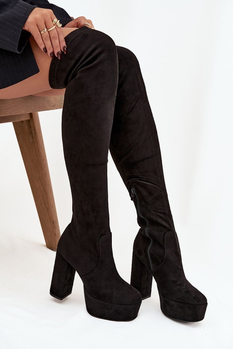 Women's Over - the - Knee Suede Boots - 