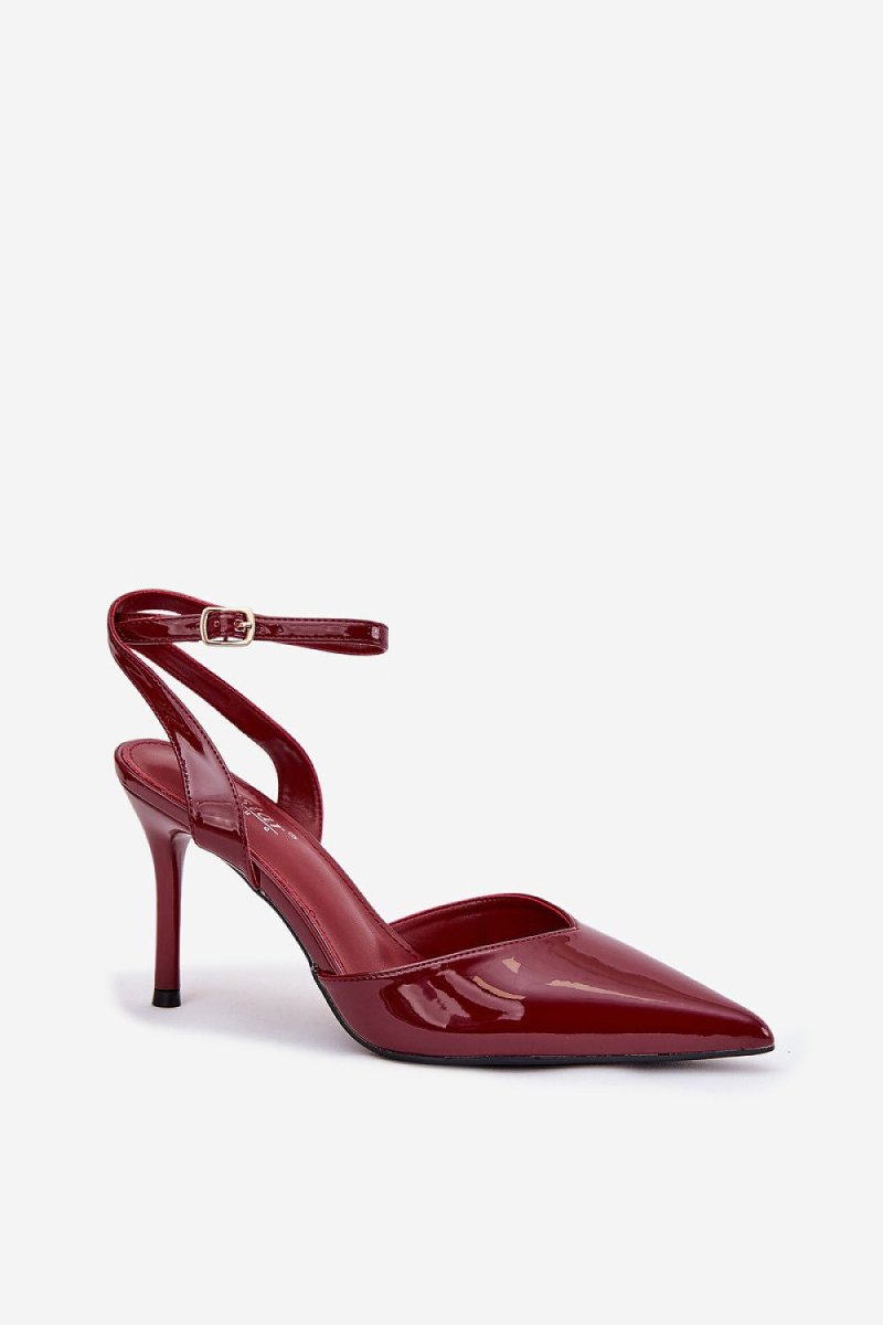 Women's Patent Leather High Heels - 