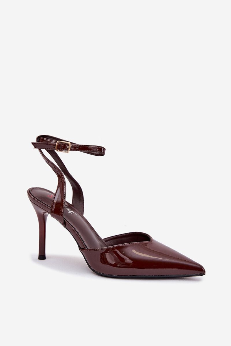 Women's Patent Leather High Heels - 