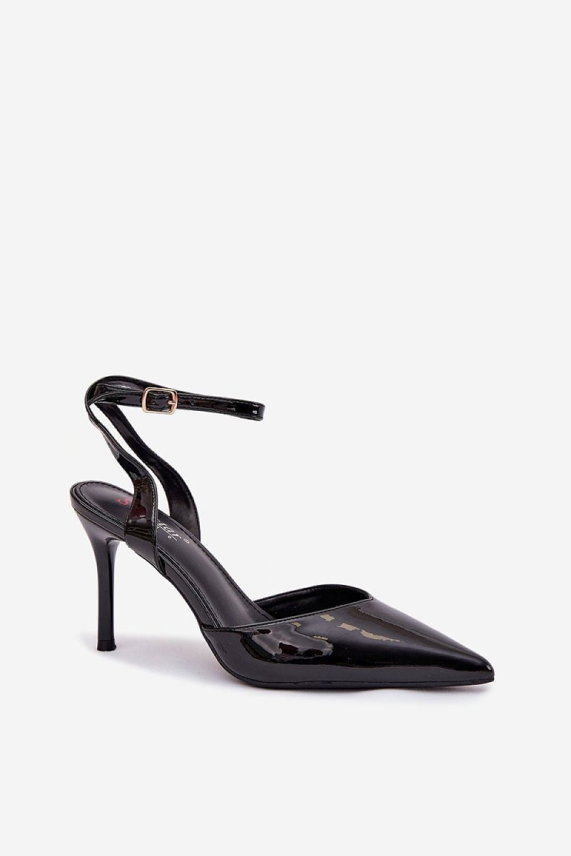Women's Patent Leather High Heels - 