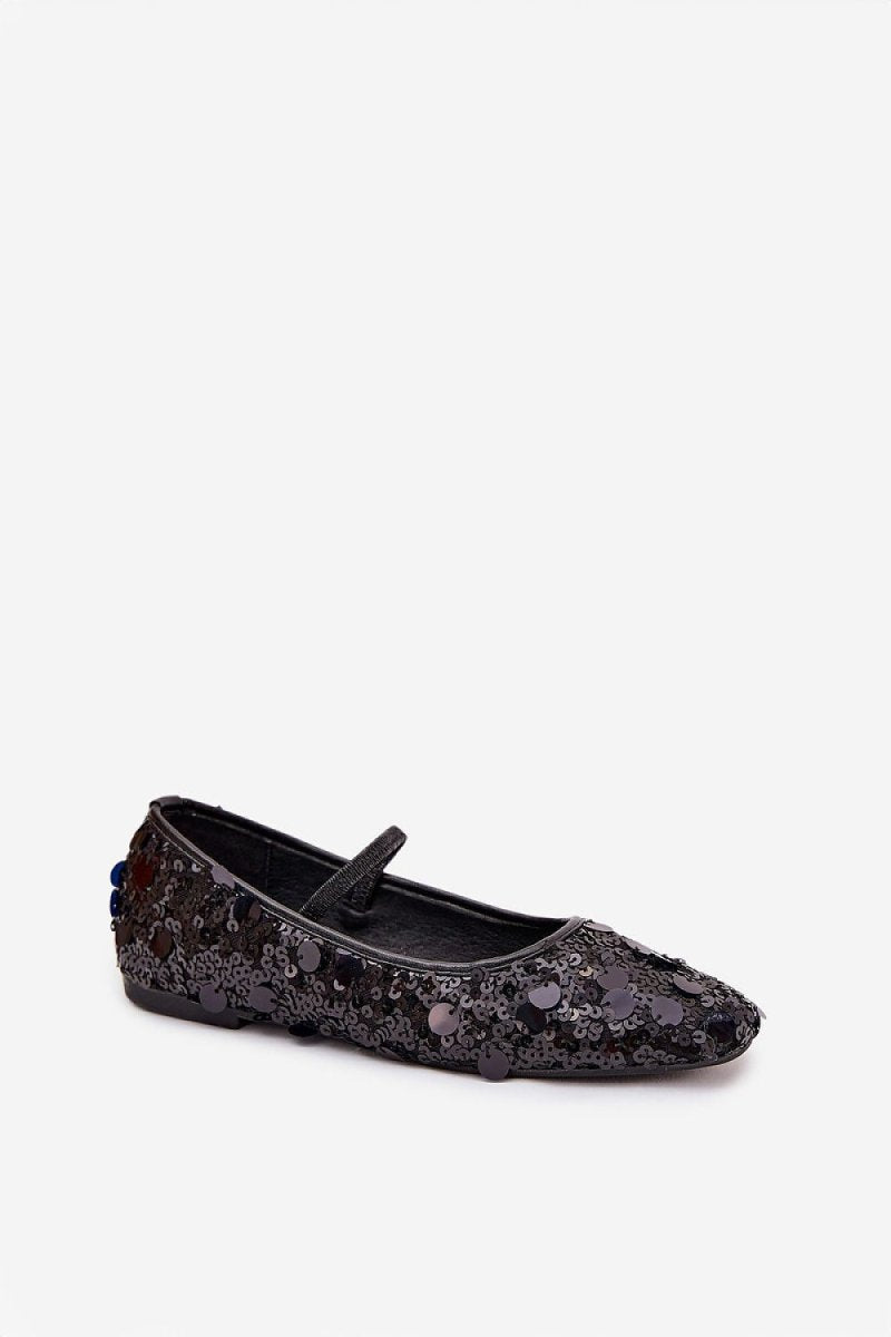Women's Sequin Ballerina Flats - 