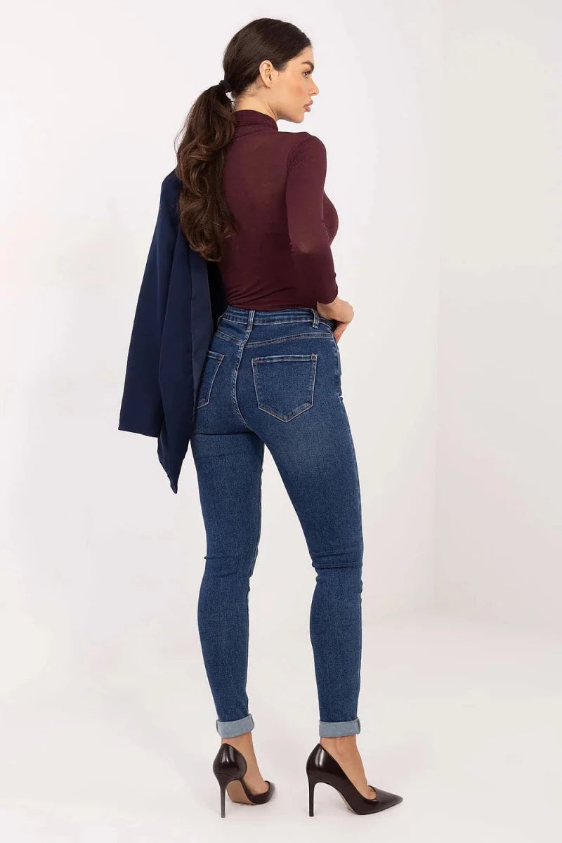 Women's Skinny Fit High Waist Jeans - 