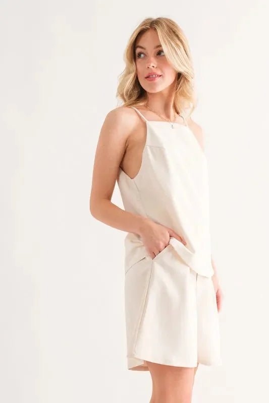 Women's Sleeveless Basic Cami Top - 