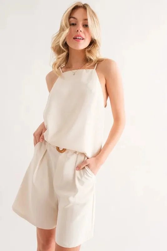 Women's Sleeveless Basic Cami Top - 