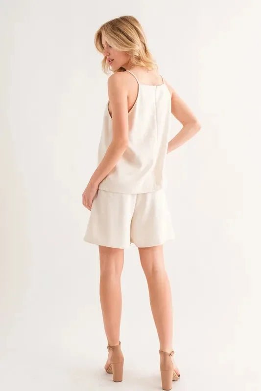 Women's Sleeveless Basic Cami Top - 
