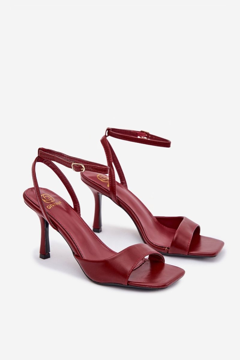 Women's Slim Heel Sandals - 