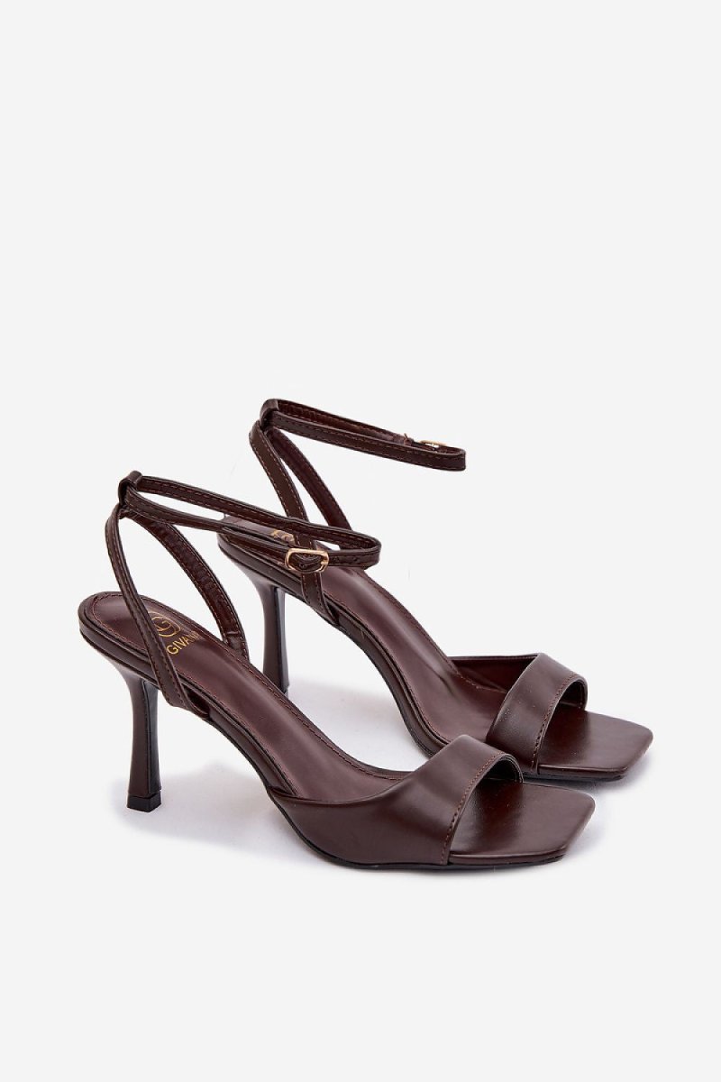 Women's Slim Heel Sandals - 
