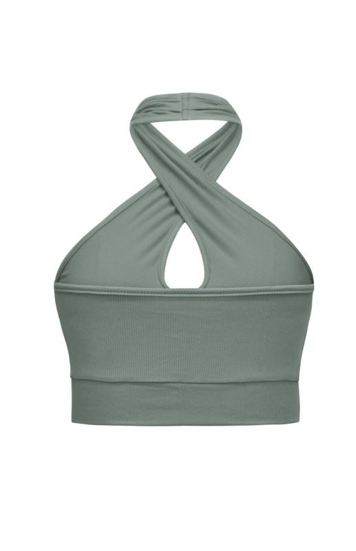 Women's Solid Color Sexy Women's Halter Tank Top - Top