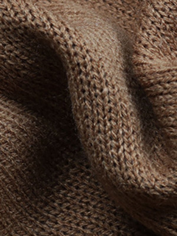 women's solid color turtleneck sweater dress - Sweater Dress