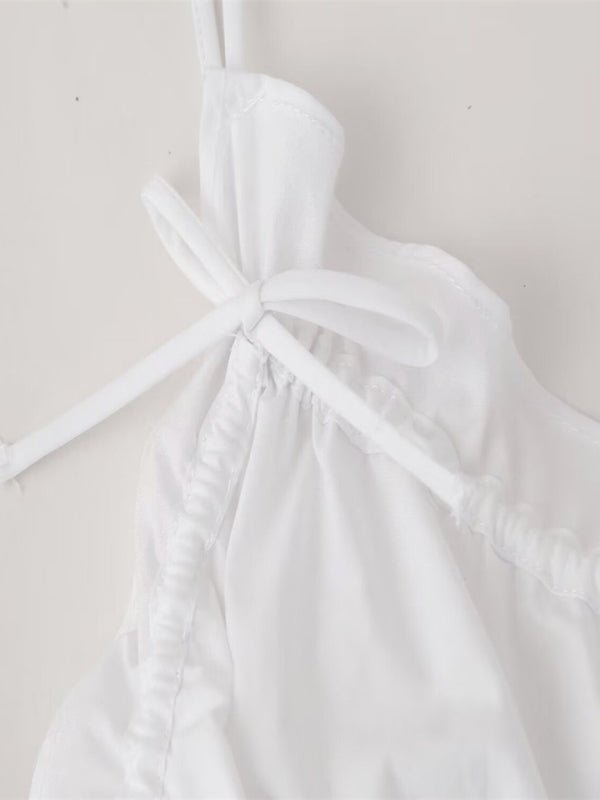 Women's street fashion bow camisole top - Top