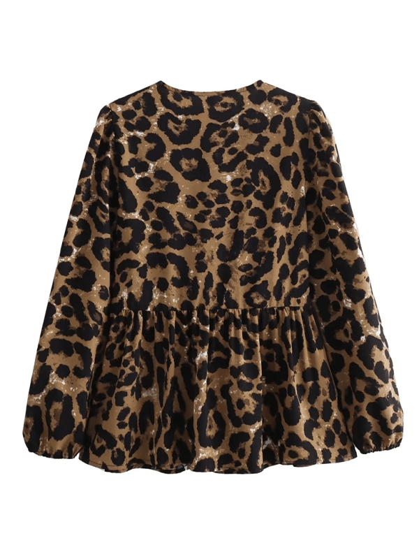 Women's Street Fashion Bow Long Sleeve Shirt - Top