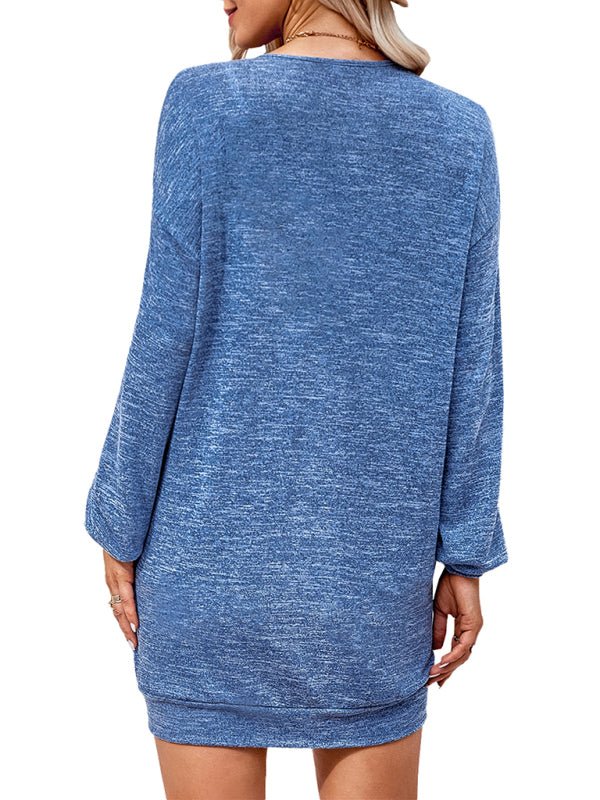Women's thin knitted medium and long sweater - Outerwear