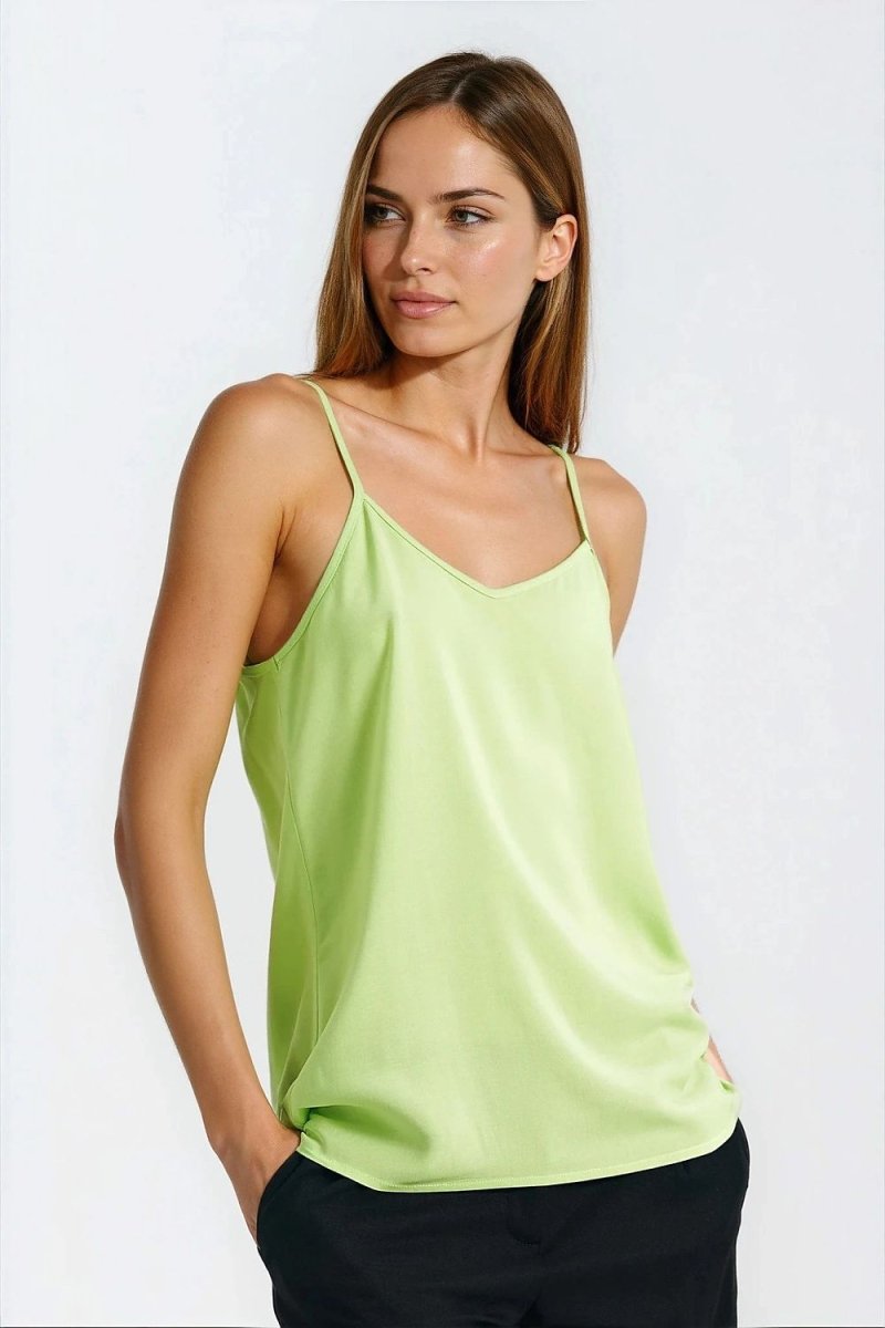 Women's Viscose T-Shirt with Trim - 