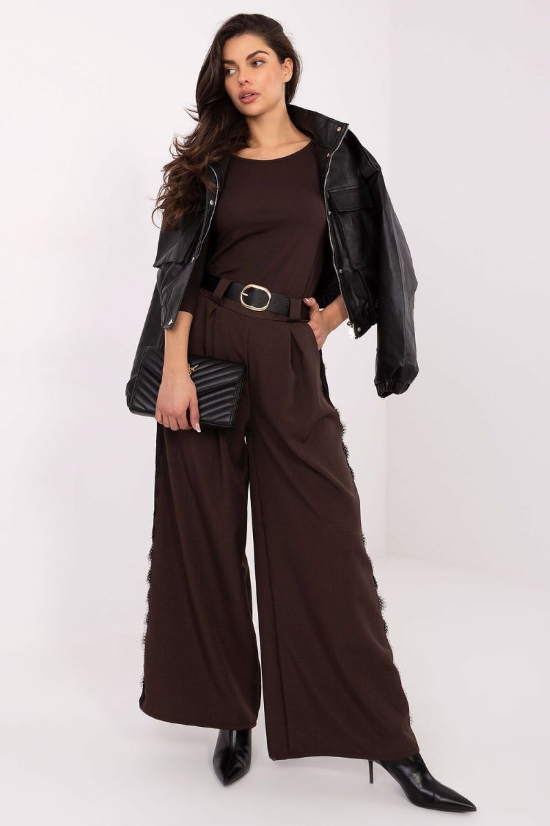 Women's Wide Leg Trousers - 