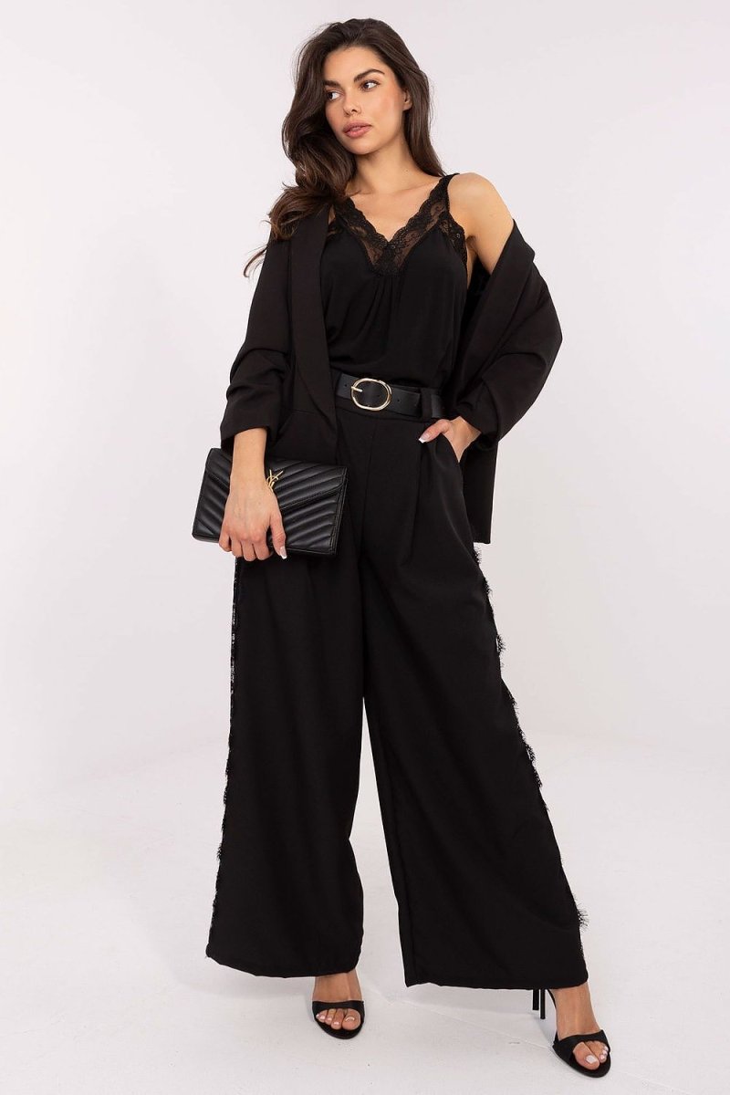 Women's Wide Leg Trousers - 