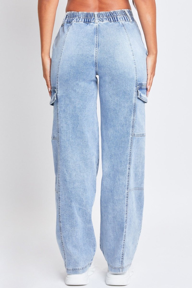 YMI Jeanswear High - Rise Straight Cargo Jeans - Bottoms