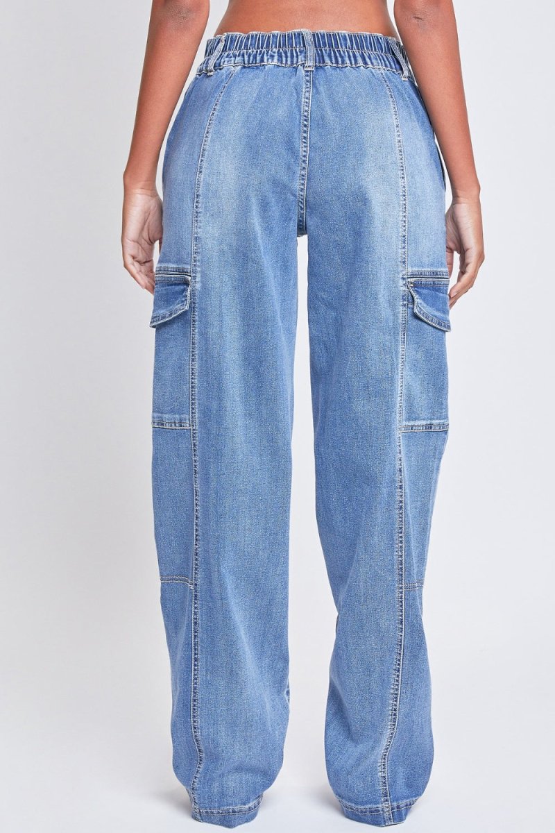 YMI Jeanswear High - Rise Straight Cargo Jeans - Bottoms