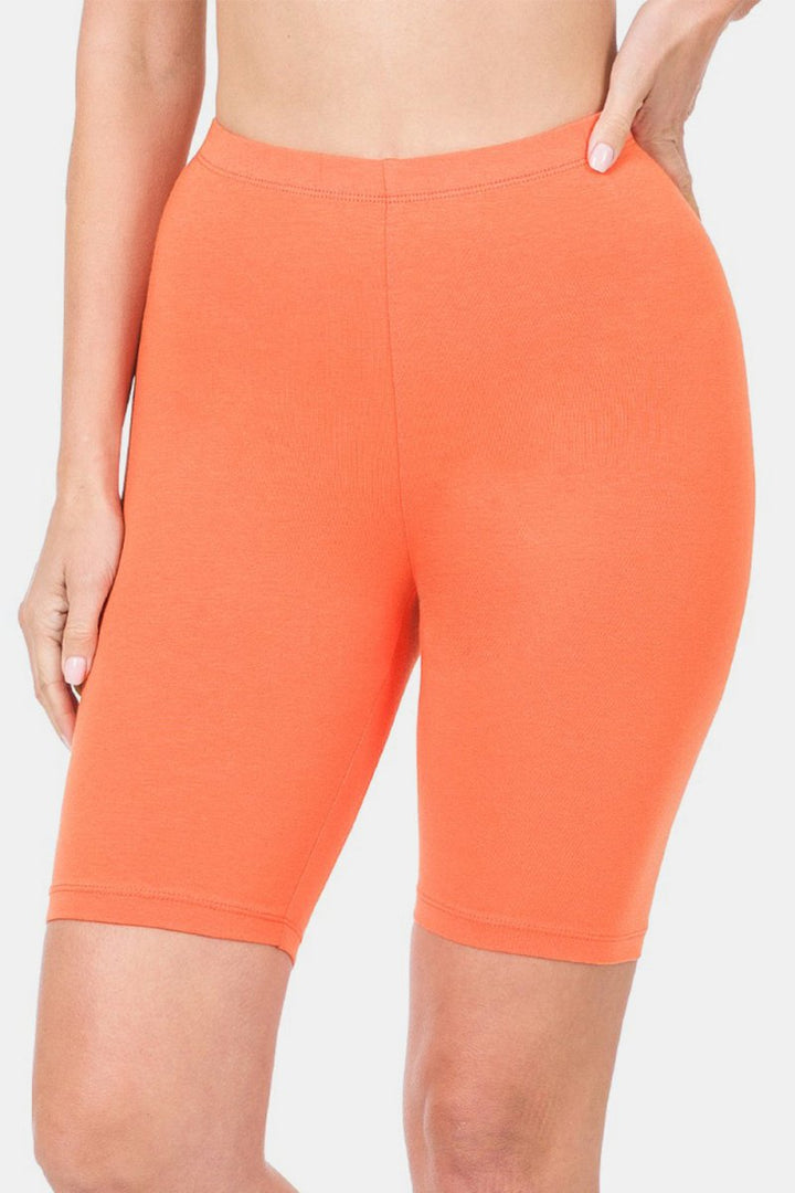 Zenana High Waist Bermuda Shorts - Bottoms
