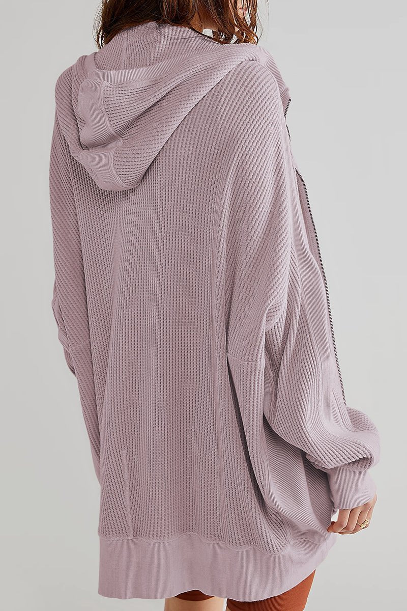 Zip - Up Long Sleeve Jacket - Outerwear