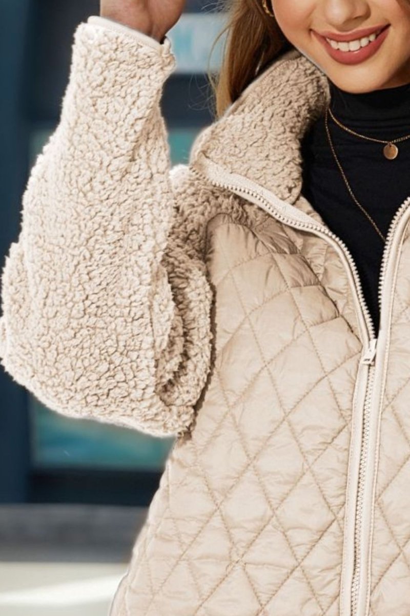 Zip - Up Raglan Sleeve Jacket - Outerwear