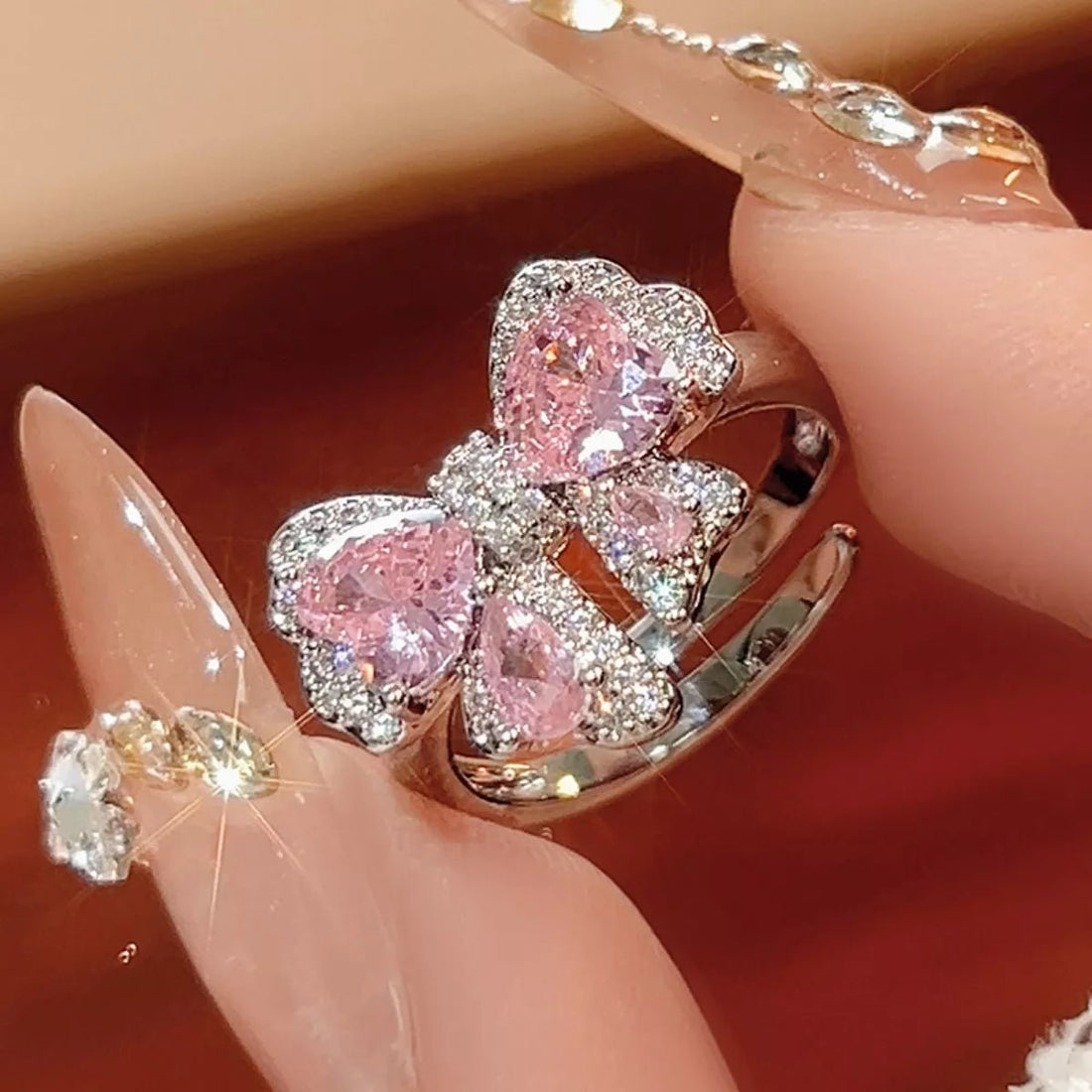 Zircon Bow Bypass Ring - 