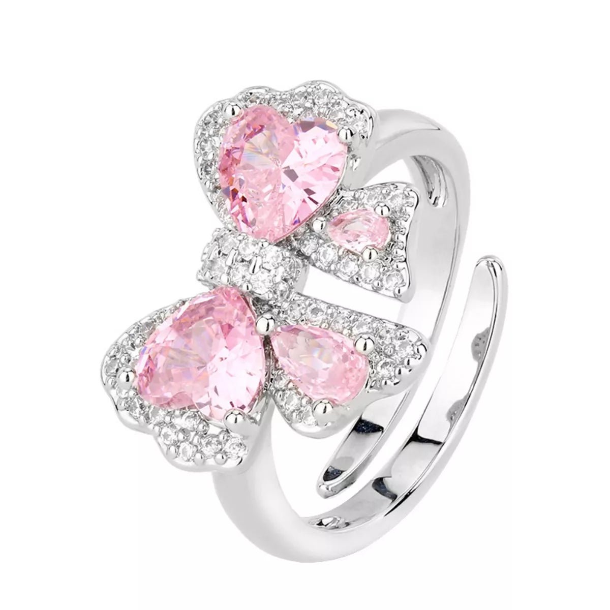 Zircon Bow Bypass Ring - 