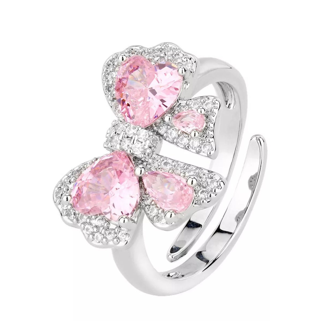 Zircon Bow Bypass Ring - 